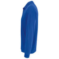 Royal Blue - Back - SOLS Unisex Adult Prime Pique Long-Sleeved Polo Shirt