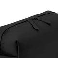 Black - Back - Bagbase Matte PU Toiletry Bag