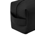 Black - Side - Bagbase Matte PU Toiletry Bag