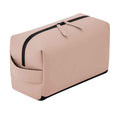 Nude Pink - Front - Bagbase Matte PU Toiletry Bag