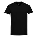 Deep Black - Front - SOLS Mens Imperial V Neck T-Shirt
