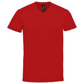 Red - Front - SOLS Mens Imperial V Neck T-Shirt