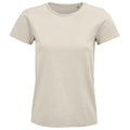 Natural - Front - SOLS Womens-Ladies Pioneer Organic T-Shirt