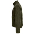 Army-Dark Army - Back - SOLS Unisex Adult Fury Sherpa Fleece Jacket