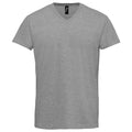 Grey Marl - Front - SOLS Unisex Adult Imperial V Neck T-Shirt