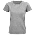 Grey Marl - Front - SOLS Womens-Ladies Pioneer T-Shirt