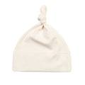 Organic Natural - Front - Babybugz Baby Knotted Hat