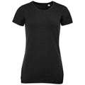 Deep Black - Front - SOLS Womens-Ladies Millenium Stretch T-Shirt