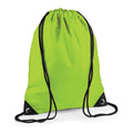 Lime Green - Front - Bagbase Premium Drawstring Bag