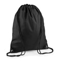 Black - Front - Bagbase Premium Drawstring Bag