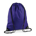 Purple - Front - Bagbase Premium Drawstring Bag