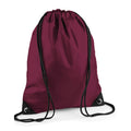 Burgundy - Front - Bagbase Premium Drawstring Bag