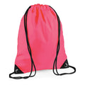 Fluorescent Pink - Front - Bagbase Premium Drawstring Bag