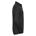 Black - Side - Russell Collection Mens Poplin Easy-Care Formal Shirt