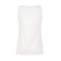 White - Back - Fruit of the Loom Womens-Ladies Value Lady Fit Vest Top