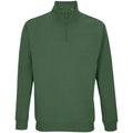 Bottle Green - Front - SOLS Unisex Adult Conrad Quarter Zip Sweatshirt
