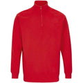 Bright Red - Front - SOLS Unisex Adult Conrad Quarter Zip Sweatshirt