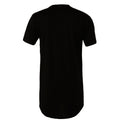 Black - Back - Canvas Mens Urban Long Length T-Shirt