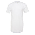 White - Front - Canvas Mens Urban Long Length T-Shirt