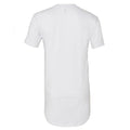 White - Back - Canvas Mens Urban Long Length T-Shirt