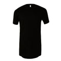 Black - Front - Canvas Mens Urban Long Length T-Shirt
