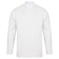 White - Front - Henbury Mens Roll Neck Long-Sleeved Top