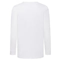 White - Back - Fruit of the Loom Childrens-Kids Value Cotton Long-Sleeved T-Shirt