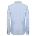 Blue - Back - Henbury Womens-Ladies Oxford Classic Long-Sleeved Formal Shirt