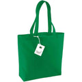 Kelly Green - Front - Westford Mill Organic Cotton 16L Shopper Bag