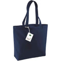 Navy - Front - Westford Mill Organic Cotton 16L Shopper Bag
