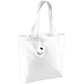 White - Front - Westford Mill Organic Cotton 16L Shopper Bag