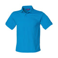 Sapphire Blue - Front - Henbury Mens Polycotton Heavy Polo Shirt