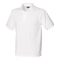 White - Front - Henbury Mens Polycotton Heavy Polo Shirt
