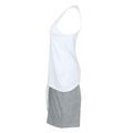 White-Heather - Side - Towel City Womens-Ladies Heather Pyjama Set