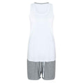 White-Heather - Front - Towel City Womens-Ladies Heather Pyjama Set