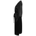 Black - Side - Towel City Womens-Ladies Satin Robe