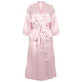 Light Pink - Front - Towel City Womens-Ladies Satin Robe