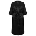 Black - Front - Towel City Womens-Ladies Satin Robe