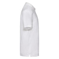 White - Side - Fruit of the Loom Unisex Adult Premium Cotton Pique Polo Shirt