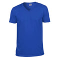Royal Blue - Front - Gildan Unisex Adult Softstyle V Neck T-Shirt