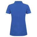 Royal Blue - Back - Henbury Womens-Ladies Cotton Pique Modern Polo Shirt