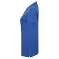 Royal Blue - Side - Henbury Womens-Ladies Cotton Pique Modern Polo Shirt