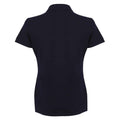 Navy - Back - Henbury Womens-Ladies Cotton Pique Modern Polo Shirt