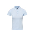 Light Blue - Front - Premier Womens-Ladies Coolchecker Plus Polo Shirt