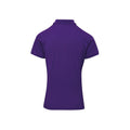 Purple - Back - Premier Womens-Ladies Coolchecker Plus Polo Shirt