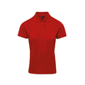 Red - Front - Premier Womens-Ladies Coolchecker Plus Polo Shirt