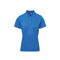 Sapphire Blue - Front - Premier Womens-Ladies Coolchecker Plus Polo Shirt