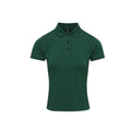 Bottle Green - Front - Premier Womens-Ladies Coolchecker Plus Polo Shirt