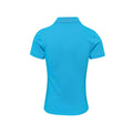 Turquoise - Back - Premier Womens-Ladies Coolchecker Plus Polo Shirt