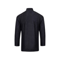 Black Denim - Back - Premier Unisex Adult Wrap Over Long-Sleeved Chef Jacket